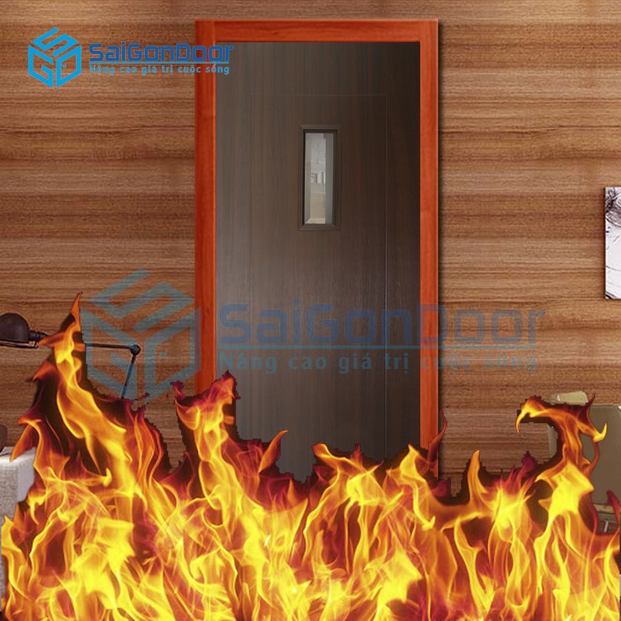 Cửa nhựa chậm cháy cửa nhựa Composite